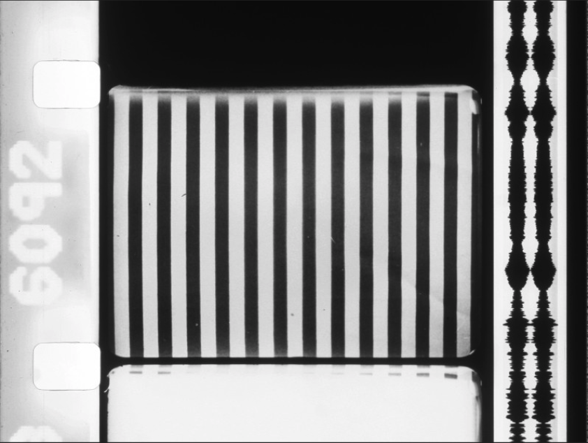 The image is a frame from Beverly Grant and Tony Conrad's film Straight & Narrow